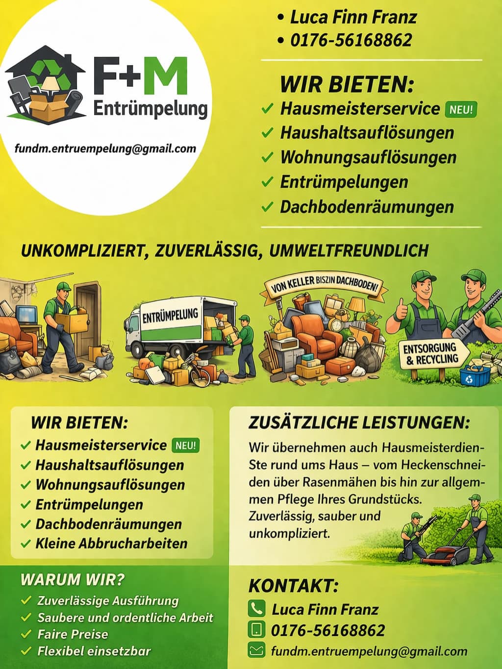 F+M Entrümpelung/Hausmeisterservice