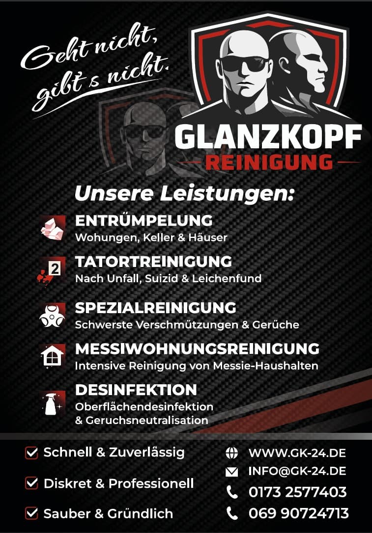 Glanzkopf Tatortreinigung & Entrümpelung
